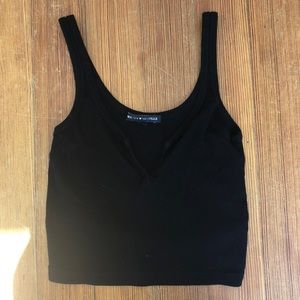 brandy V-neck tank